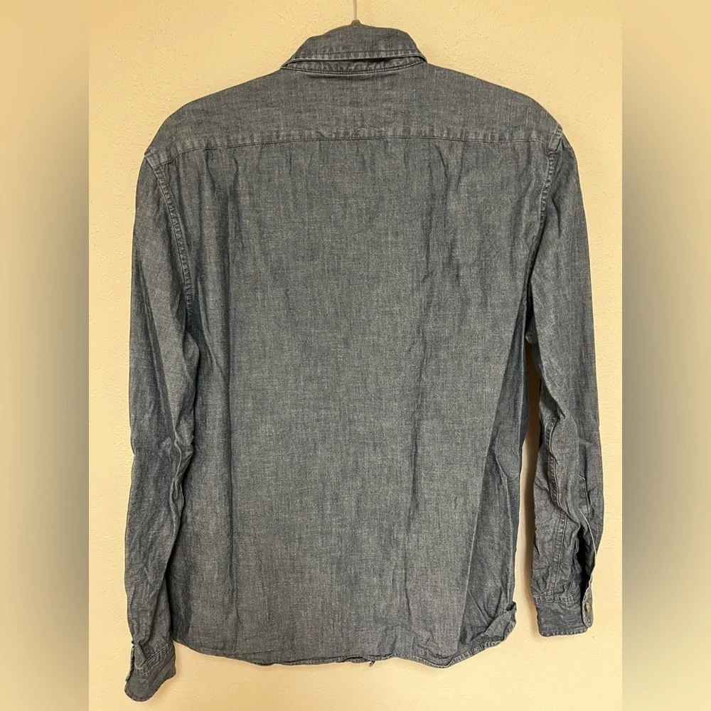 Banana Republic untucked slim fit cotton button down L
